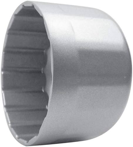 Miniatura 2 de Llave de filtro de aceite de 16 flautas de 3.409 in para Volvo y BMW - 3.386 in estilo cartucho de aceite tapa de carcasa de filtro de aceite,