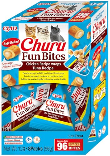 INABA - Aliment au Poulet et au Thon avec Tapioca, Poudre de protéines et extrait de Poulet, 27,3% de protéines, 4,4% de matières Grasses, 56% d'humidité, 1700 kcal/kg - Paquet de 200 g