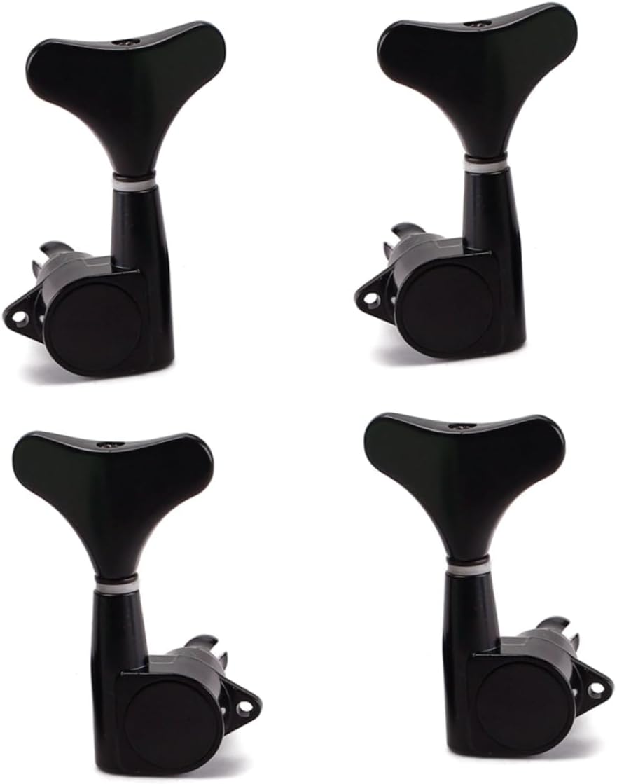 4pcs Bass Tuning Pegs Guitar Tuning Pegs Keys Machine Heads Lr Mounting Screws Ferrules Bushings for String Bass