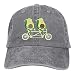 Produktbild Baseball Kappe,Unisex Avocado Reiten Fahrrad Baumwolle Denim Baseball Kappa Einstellbar Sun Hut für Männer Frauen