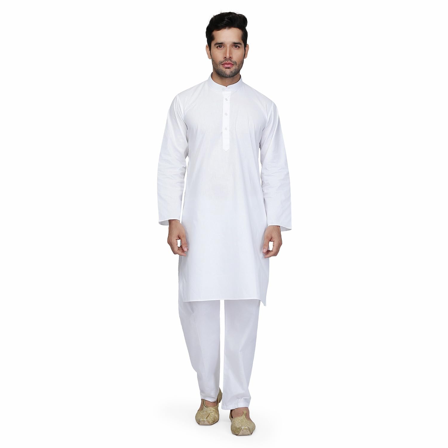 royal kurta Men's Cotton Blend Straight Kurta-picture-27