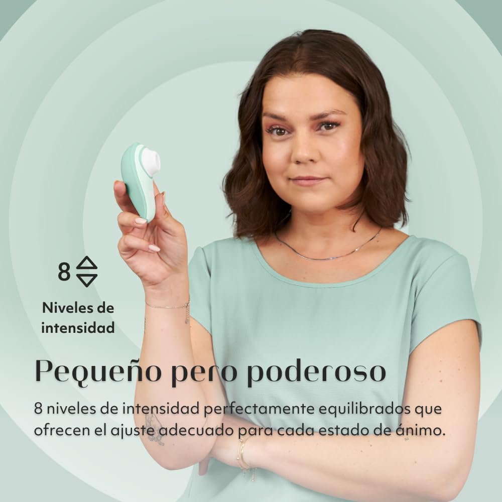 Womanizer Liberty 2 Succionador de clítoris femenino | Vibrador mujer con succión de clítoris | Estimulador de clítoris femenino con 8 niveles de intensidad | Resistente al agua | Recargable | Sage
