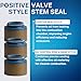 Street Sport Industries 16pcs Rubber Positive Valve Stem Seal - Fits an 11/32