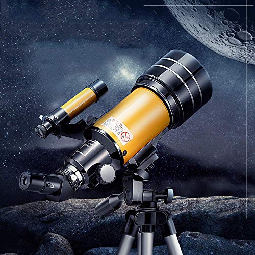 Telescopio refractor astronómico 70mm apertura 300mm para principiantes miniatura 4