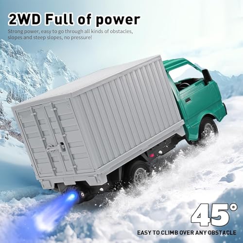 Image of RC Car 1 /16 RC Drift Car RTR Remote Control Racing Pickup Truck 2WD Truck Drift Crawler Off Road 2.4G with Spray Music and Light Vehicle Hobby Grade Toy Model for Kids and Adult (A-Green)