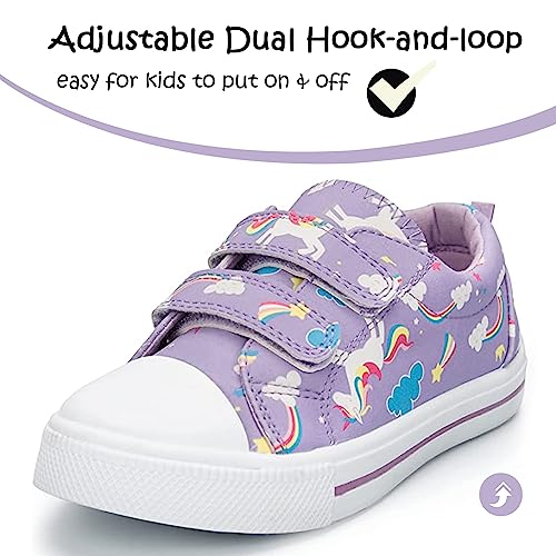 Image of K KomForme Toddler Sneakers Girls Shoes with Dual Hook and Loops | Comfortable, Lightweight
