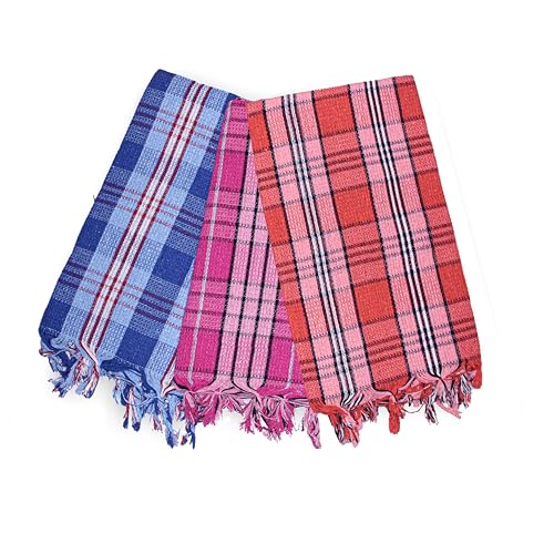 Image of 250 GSM Cotton Bath Towel - 60 x 130 Inch, Lightweight & Quick Dry, Soft & Absorbent, Ideal for Daily Use, Hotel & Spa Quality Set of 3