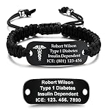 Medical Alert Bracelets for Women & Men | Custom Medical Bracelets for Women with Handmade Nylon Bra