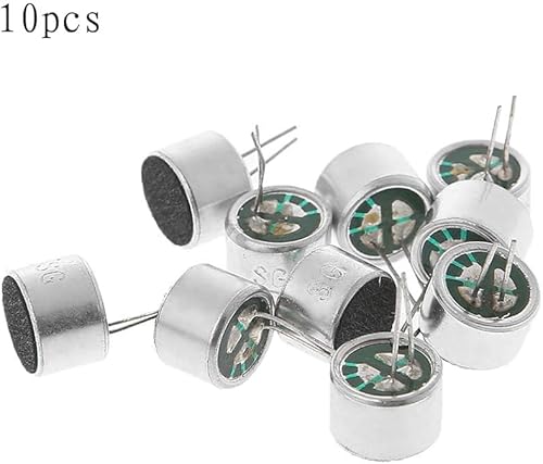 Miniatura 5 de Condensador de micrófono 10 unidscon 2 cables de pin Electret Micrófono de condensador 9767 Micrófono de micrófono para portátil