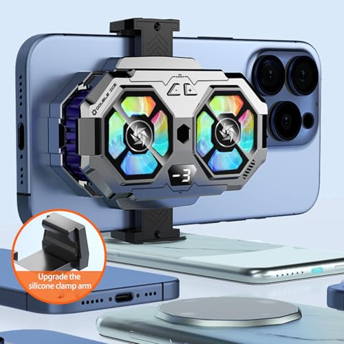 Refroidisseur de jeu pour téléphone portable avec double ventilateur