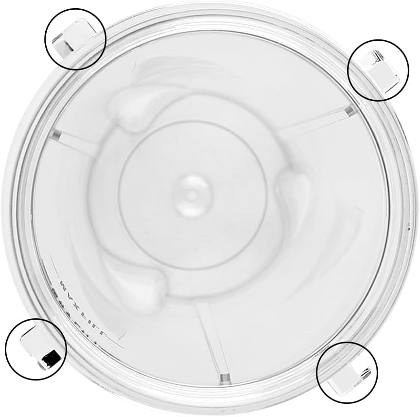 Anbige Replacement Parts 2pcs 12oz Cups with Lids, Compatible with Ninja BL770 BL660 BL810 QB3000 All Pro 4 Tabs Blenders