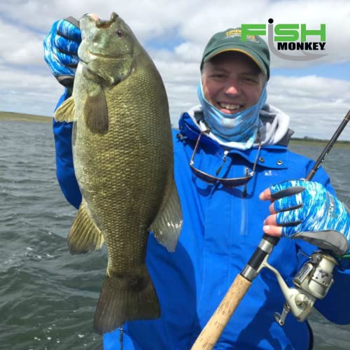 Fish Monkey Fm21 Pro 365 Guide Glove - Blue Water Camo #TOP4