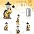 YEPOTUE Solar Rooster Decor Outdoor, Chicken Figurines Decorations with Lantern for Outside Patio Yard Backyard Gifts for Mother's Day Birthday Housewarming