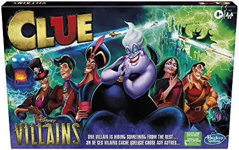 Hasbro Gaming Clue: Disney Villains Edition Board Game for Kids Ages 8+, 2-6 Players (Amazon Exclusive)
