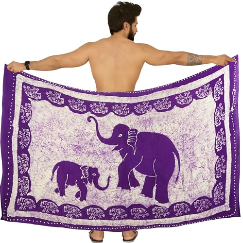 LA LEELA Men's Sarong Wraps Beach Bath Swim Pareo