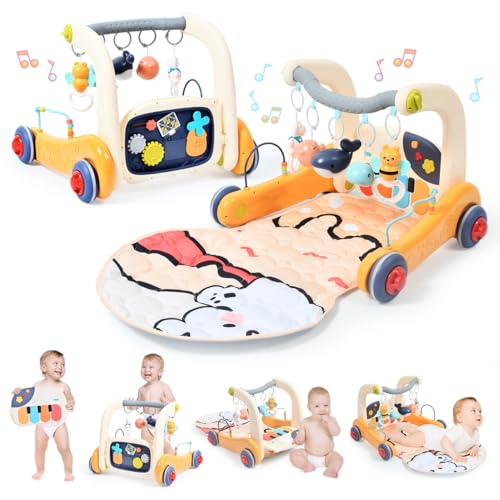 Image of Wetoylst Baby Play Mat Activity Gym, Baby Kick Play Piano Gym Mats Musicial Lights, Tummy Time Toys Mat for Infant Babies Newborn Toddlers Boys Girls.