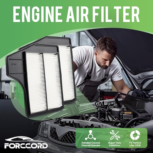 Image of 2-Pack Engine Air Filter Fits for Nissan Altima L4 Sedan 2.5L 2013 2014 2015 2016 2017 2018 Air Filter Replacement CA11450 16546-3TA0J 16546-3TA0B 16546-3TA0A Car Accessories