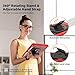 Stweap Case for iPad 9th/8th/7th Generation-Built-in Screen Protector,with Pencil Holder&360°Rotating Hand Strap,Shoulder Strap,Case for iPad 10.2 inch 2021-2019(Red/Black)