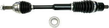 Monster XP Series Front CV Axle & Brg for Polaris 1333238 Ranger 500 570 ETX EV Telescoping Built Tough 4340 Chromoly Steel Direct Fit Factory Length with 4" of Travel