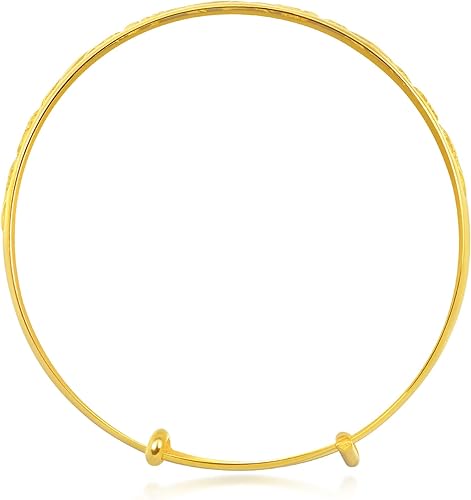 Miniatura 4 de CHOW SANG SANG Colección de regalos chinos 999.9 oro de 24 quilates precio por peso oro Longevidad y buena fortuna brazalete para regalo de tamaño