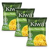 KIWA Golden Plantain Chips - Healthy Veggie Chips - Vegetable Snacks for Kids & Adults - Deliciously Crunchy Kettle-Cooked Chips - Gluten-Free & Non-GMO (3 Individual Snacks Pack)