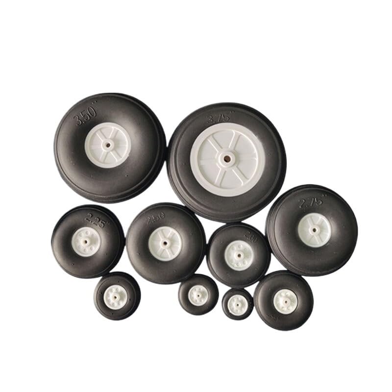 Compatible Para Haoye 2 neumáticos rueda trasera PU ultraligero alta flexibilidad 1–5 pulg avión RC