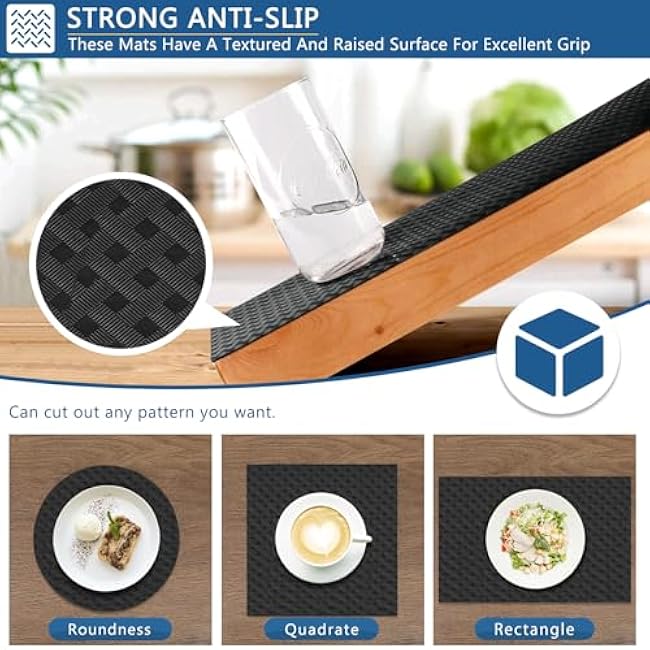 HooTown Self Adhesive Shelf Liner, 11.8 x 78.7 Contact Paper for Cabinets and Drawers, Waterproof & Oil-Proof Kitchen Cabinets Liner, Peel and Stick Cupboard Liner for Countertops,Shelves