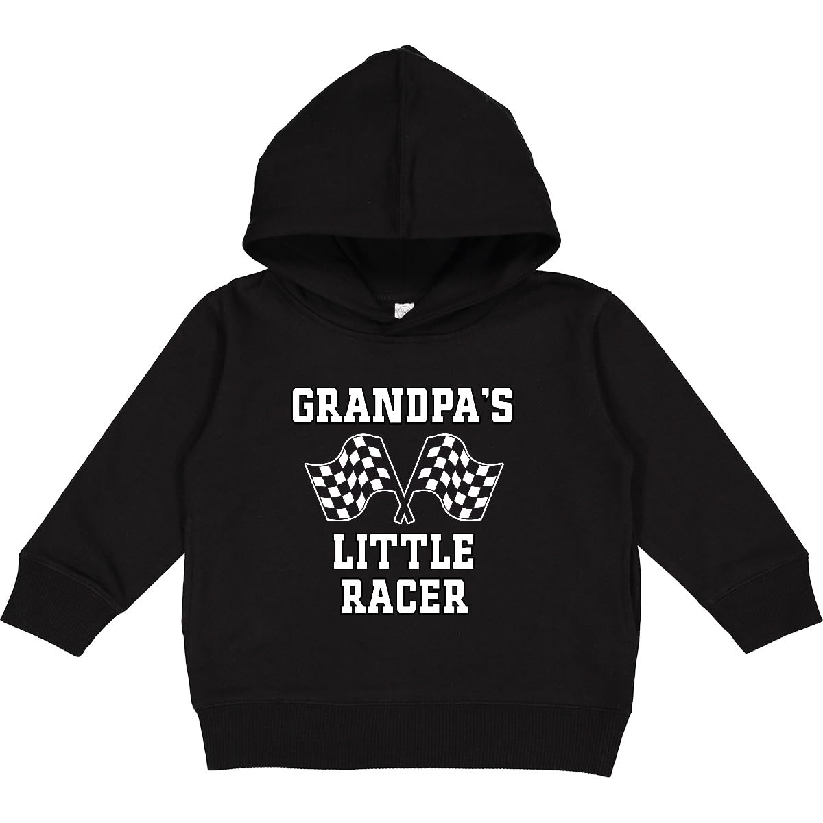 inktastic Grandpa Little Racer Car Racing Toddler Hoodie 4T Black 2c412