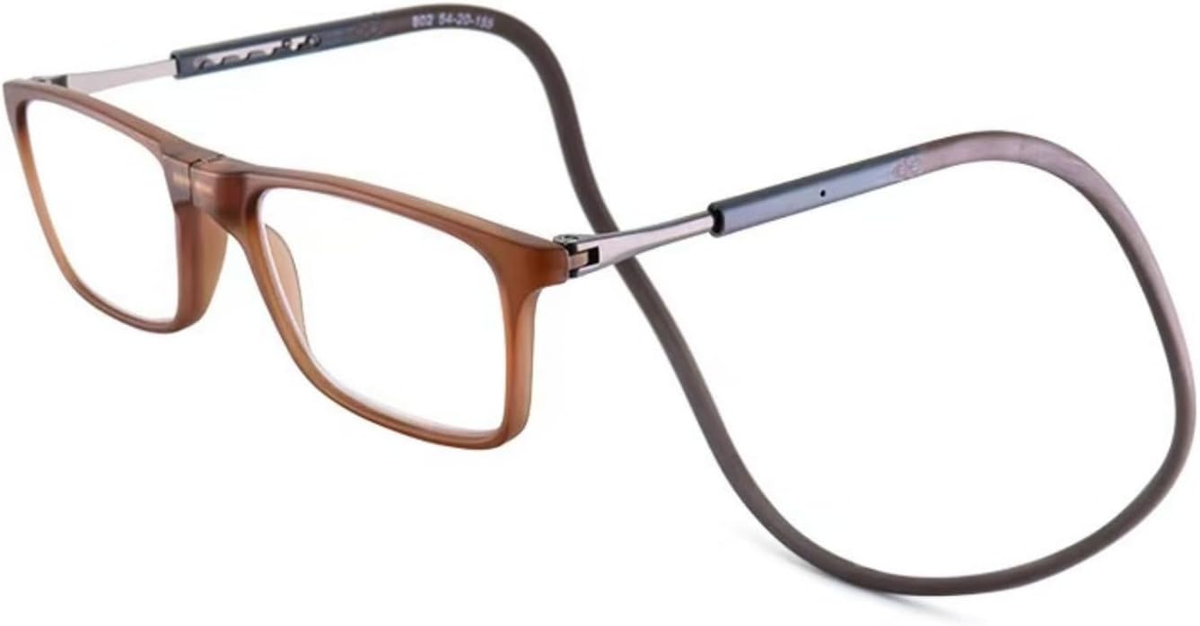 Magnetic Blue Light Blocking Reading Glasses for Presbyopia, Blue Light Filter, and Interchangeable Adjustable Straps