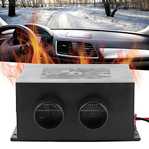 12V 600W Autoheizung Auto Heizluefter, Winterschnelle Heizung Wärmer, Universal Autoheizung 2-Loch tragbar Winter schnell Heizung wärmer Frost geräuschlos entfernen, 12v Car Heater