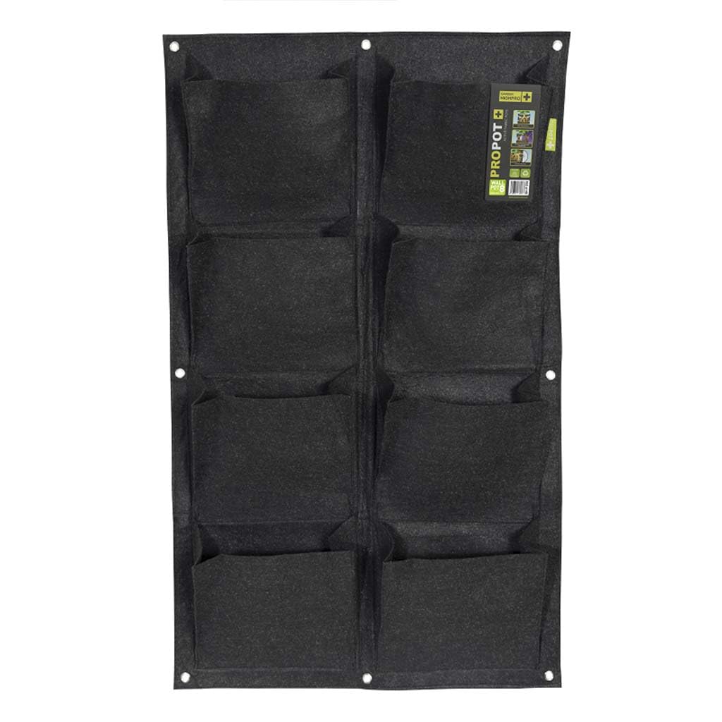 Substrat supérieur 70 L + Jardinière géotextile Murale à 8 Trous