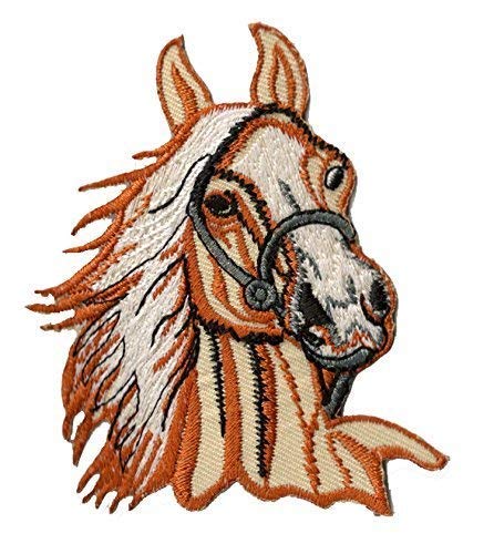 Patche écusson Cheval thermocollant patch cavalier chevaux équitation brodé jument
