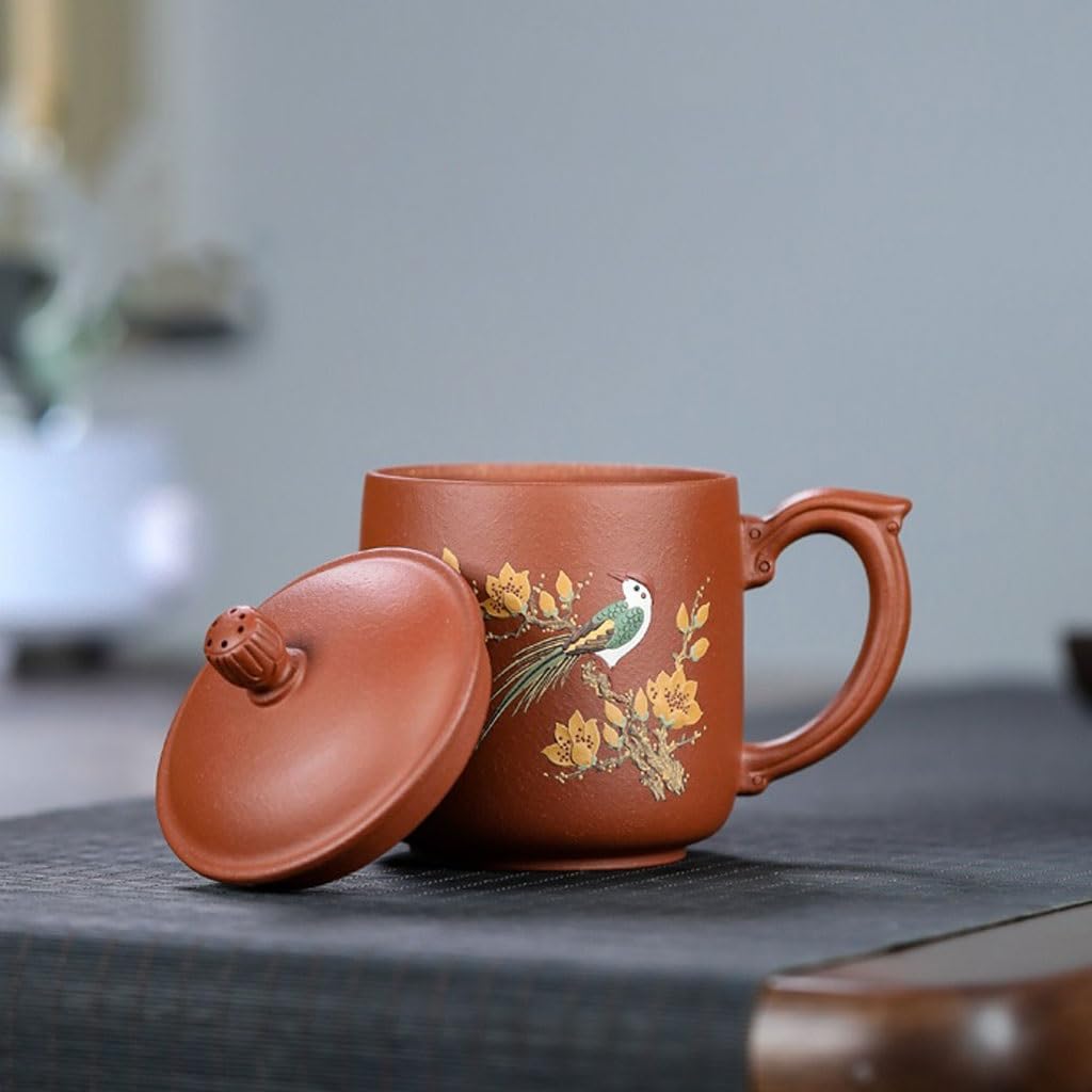 Matcha Cups damski zestaw do herbaty biurowej 400 ml fioletowy kubek z piaskiem ręcznie robiony kubek do herbaty do nauki glina filiżanka do herbaty zestaw do herbaty kubek do herbaty kubek