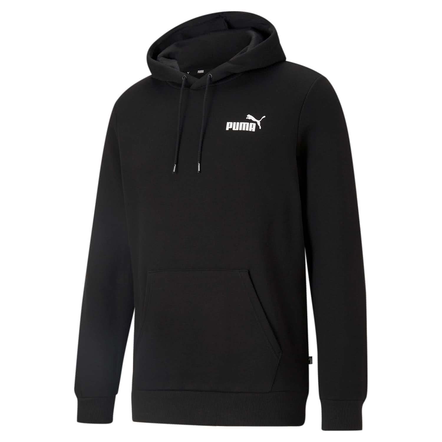 PUMA Mens Essentials No. 1 Logo Hoodie Casual Outerwear Casual - Black