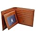 Rbenxia Stylish Brown Billfold Coffee Leather Wallet Credit Card Men Purse Clutch Bifold PU Leather Wallet with Card Slots and ID Window Slot Gifts Souvenir