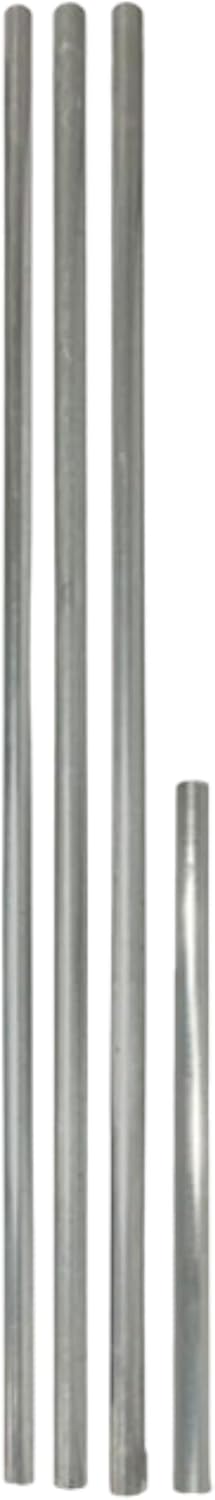B.E.S.T. Telescoping Bat House Pole by Prime Retreat, 16' Steel Adjustable Pole with Ground Socket & Key Locks, Supports Up to 3 Bat Houses, Durable Gray Finish, Easy Height Adjustment