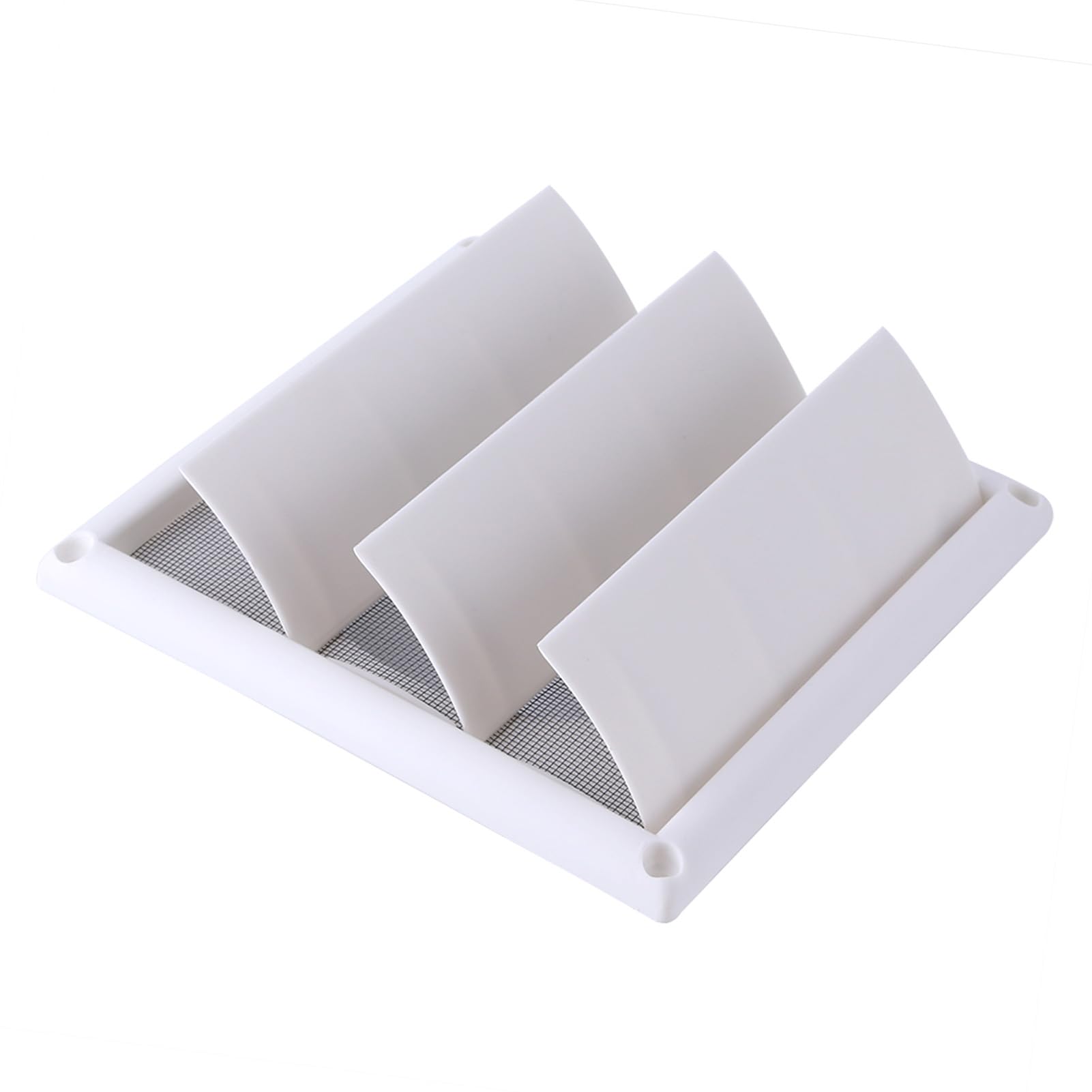 3 Stück Schwerkraft-Lüftungsabdeckungen (100 Mm) - Weiße Abluftgitter Mit Rückschlagklappe Für Rohre & Kanäle