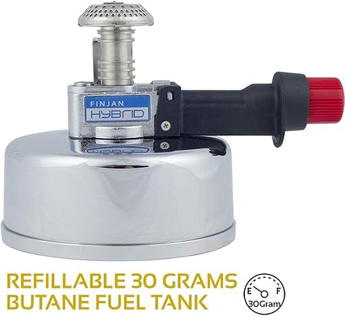 Miniatura 7 de Quemador de butano portátil para encimera de Finjan, quemador de butano portátil para uso en interiores. Ideal para laboratorio o hogar, cafetera