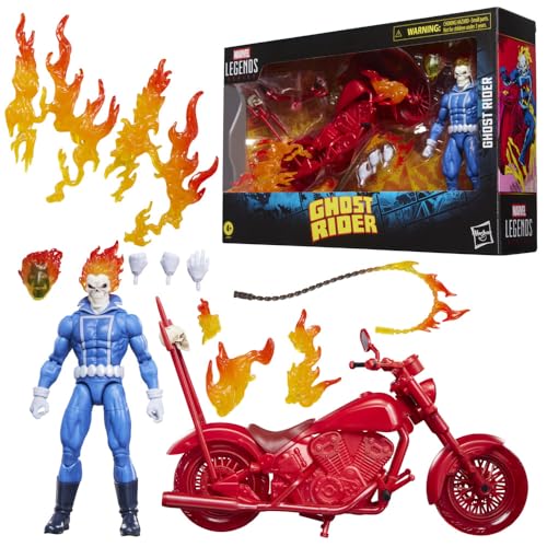 Ghost Rider Marvel Legends Figurine Johnny Blaze with Motorcycle 15 cm - vue 5
