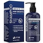 Biotion Hair Growth Shampoo for Men: Natural Thickening Shampoo with Tea Tree Oil Ginseng Mint for Hair Loss and Thinning Hair - 10.1 fl.oz, Dark Blue