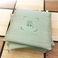 Amazon.co.jp: 座布団 い草 刺繍 ふさ付き 座敷 夏 55×55 ZA3149H
