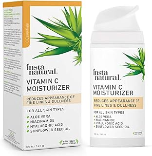 InstaNatural Vitamin C Moisturizer - Anti Aging & Wrinkle Cream - Hyaluronic Acid