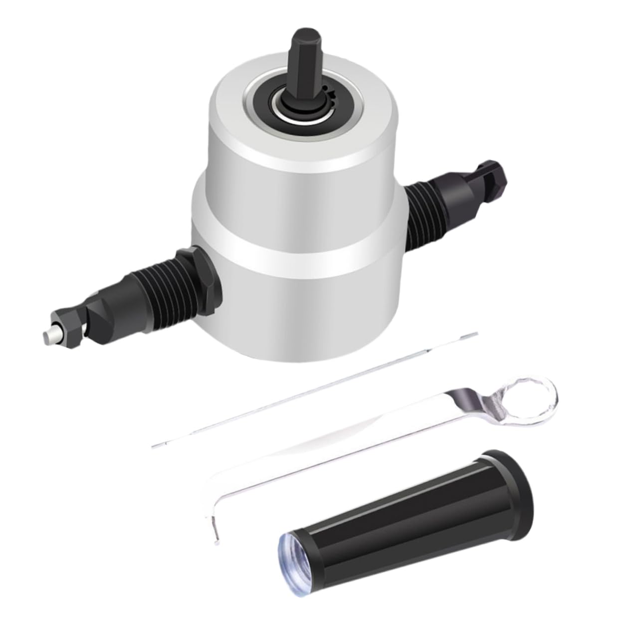 Coupe-grignoteuse à double tête WOONEKY pour découper la tôle d'acier et de fer