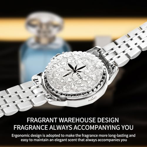 Image of OLEVS Mens Watches Analog Quartz Original Perfume Watch for Man Diamond Stainless Steel Waterproof Calendar Stylish Business Men's Branded Watches