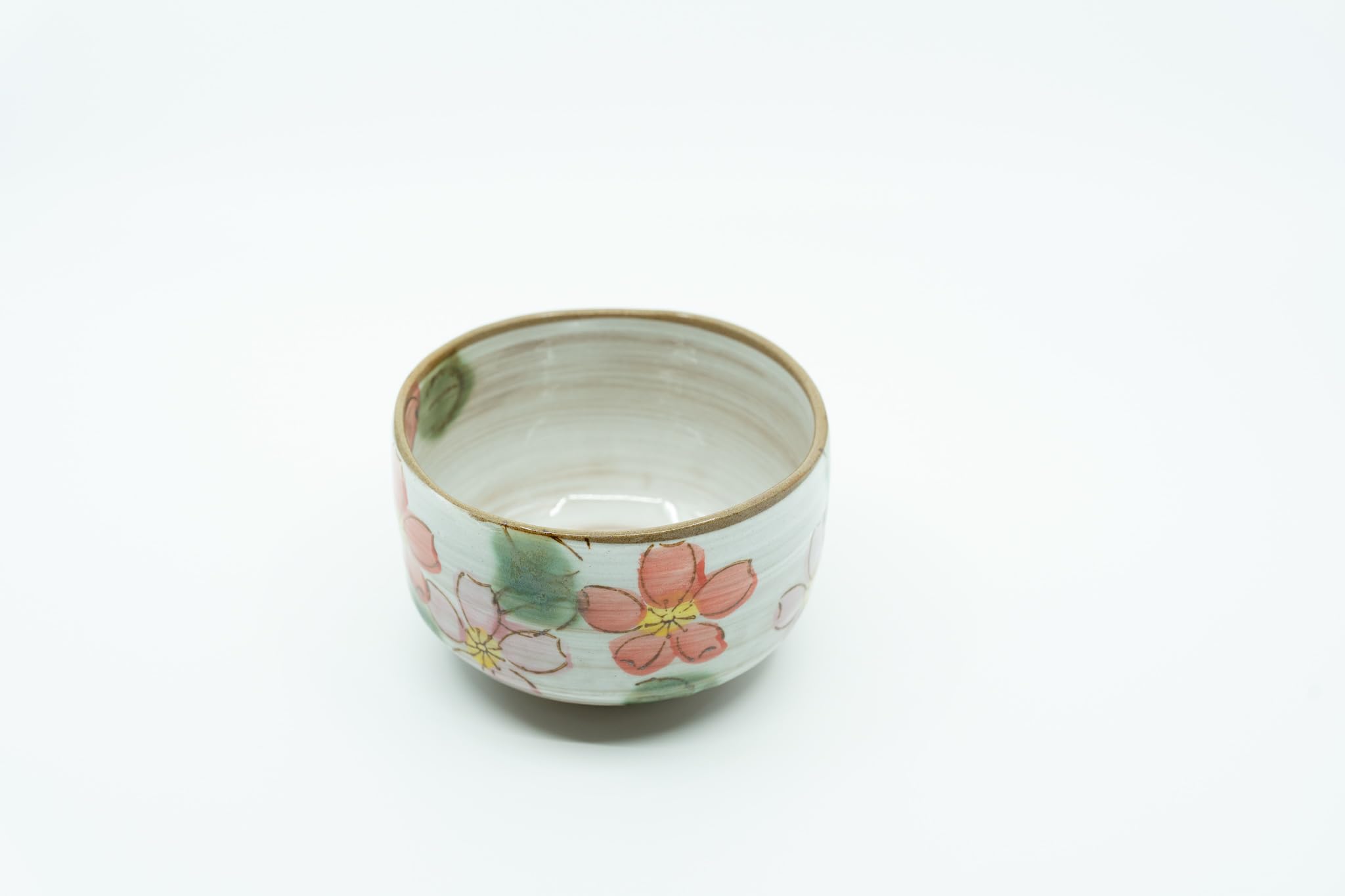 Ciotola da tè Matcha – Autentico Chawan giapponese, ciotola per mescolare matcha – Tazza Matcha realizzata a mano, fiori di ciliegio dipinti a mano, realizzata in Giappone