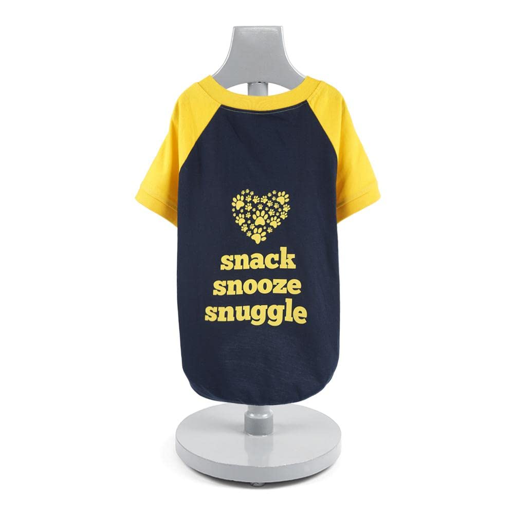 Heads Up For Tails Snack Sooze Snuggle Doggie Tshirt - S