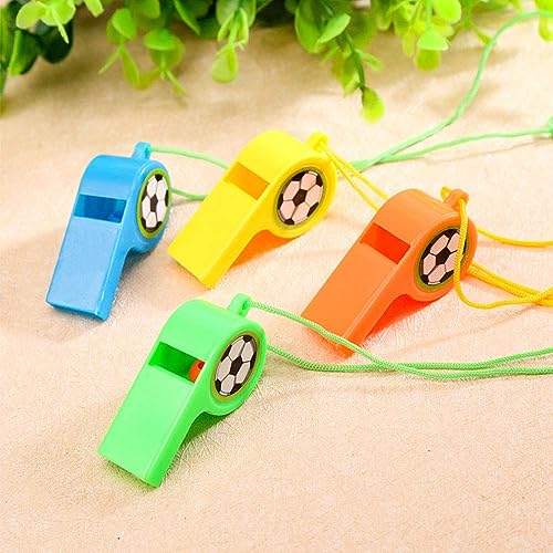 Image of Wanna Party Football Whistle Party Favors for Return Gifts /Pinata Fillers /Khoi Bag Fillers for Birthday Party /Loot Bag Goodies - 12 PC
