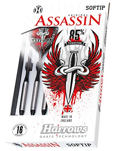 Harrows Assassin 85% Tungsten Soft Tip Darts - Style A 18gR