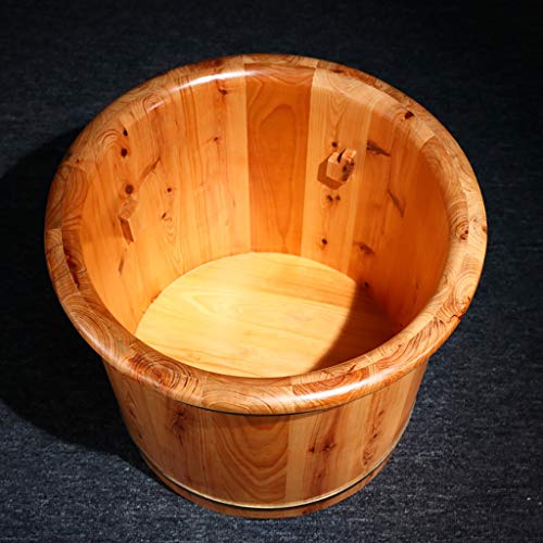 Balde de madera para baño de pies 35 cm alto miniatura 3