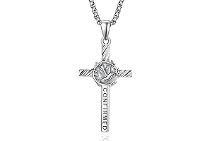 Meaningful Confirmation Gifts for Adult Women: Dainty Cross Pendant Necklace in Sterling Silver